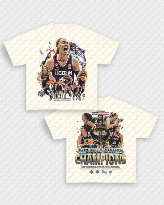UCONN WOMENS NATTY CHAMPS TEE - [DS] - VIP - GAME CHANGERS - GAME CHANGERS GRAPHIC TEE