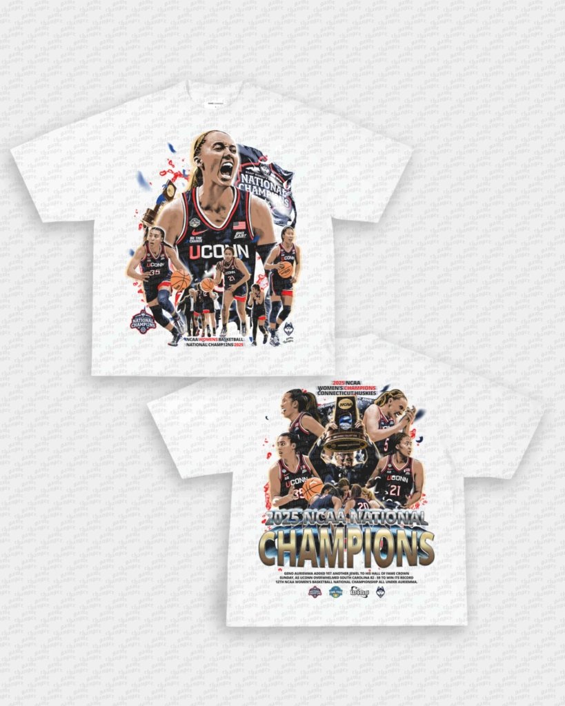 UCONN WOMENS NATTY CHAMPS TEE - [DS] - VIP - GAME CHANGERS - GAME CHANGERS GRAPHIC TEE