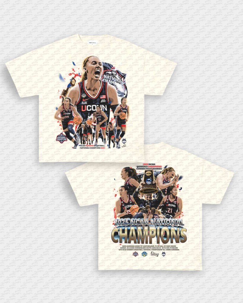 UCONN WOMENS NATTY CHAMPS TEE - [DS] - VIP - GAME CHANGERS - GAME CHANGERS GRAPHIC TEE