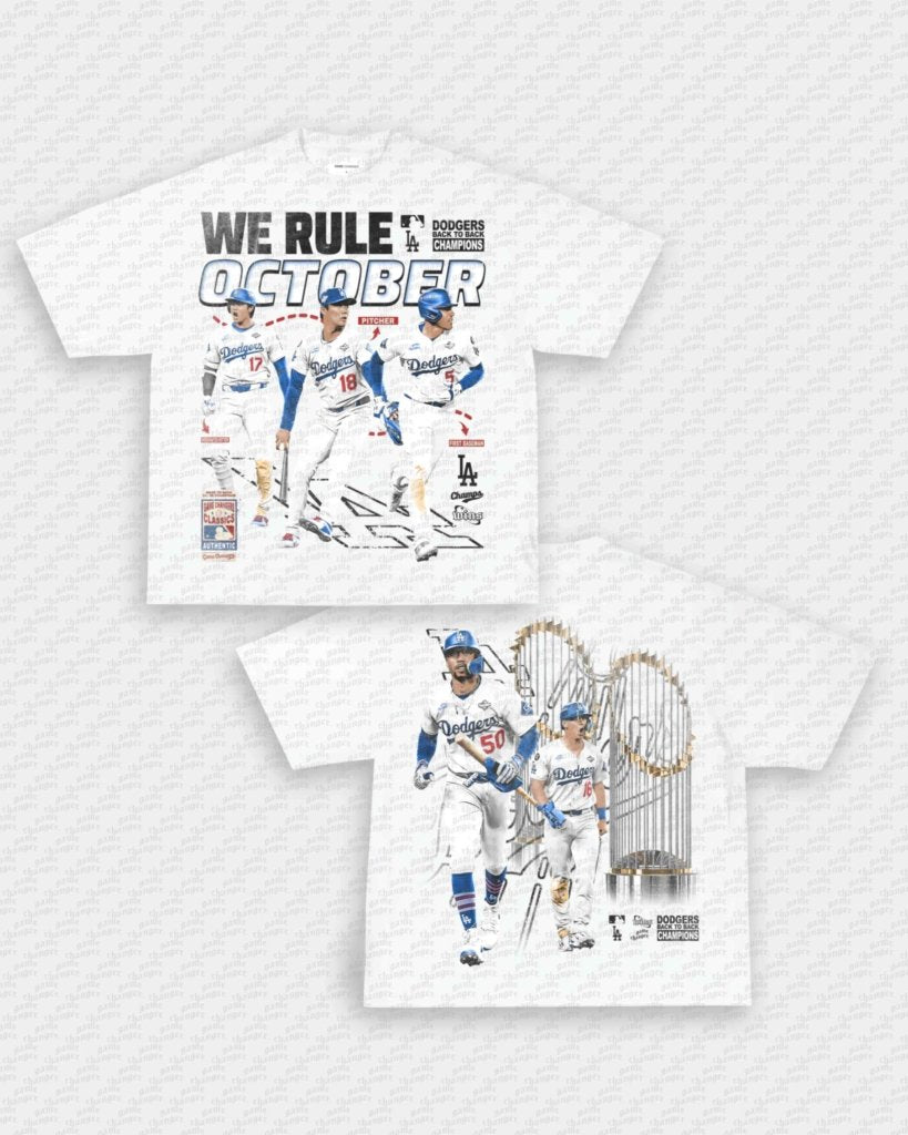 WE RULE OCTOBER TEE - [DS] (VINTAGE PRINT) - VIP - GAME CHANGERS - GAME CHANGERS GRAPHIC TEE