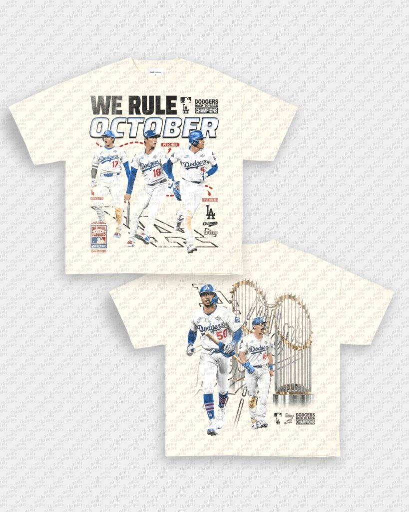WE RULE OCTOBER TEE - [DS] (VINTAGE PRINT) - VIP - GAME CHANGERS - GAME CHANGERS GRAPHIC TEE