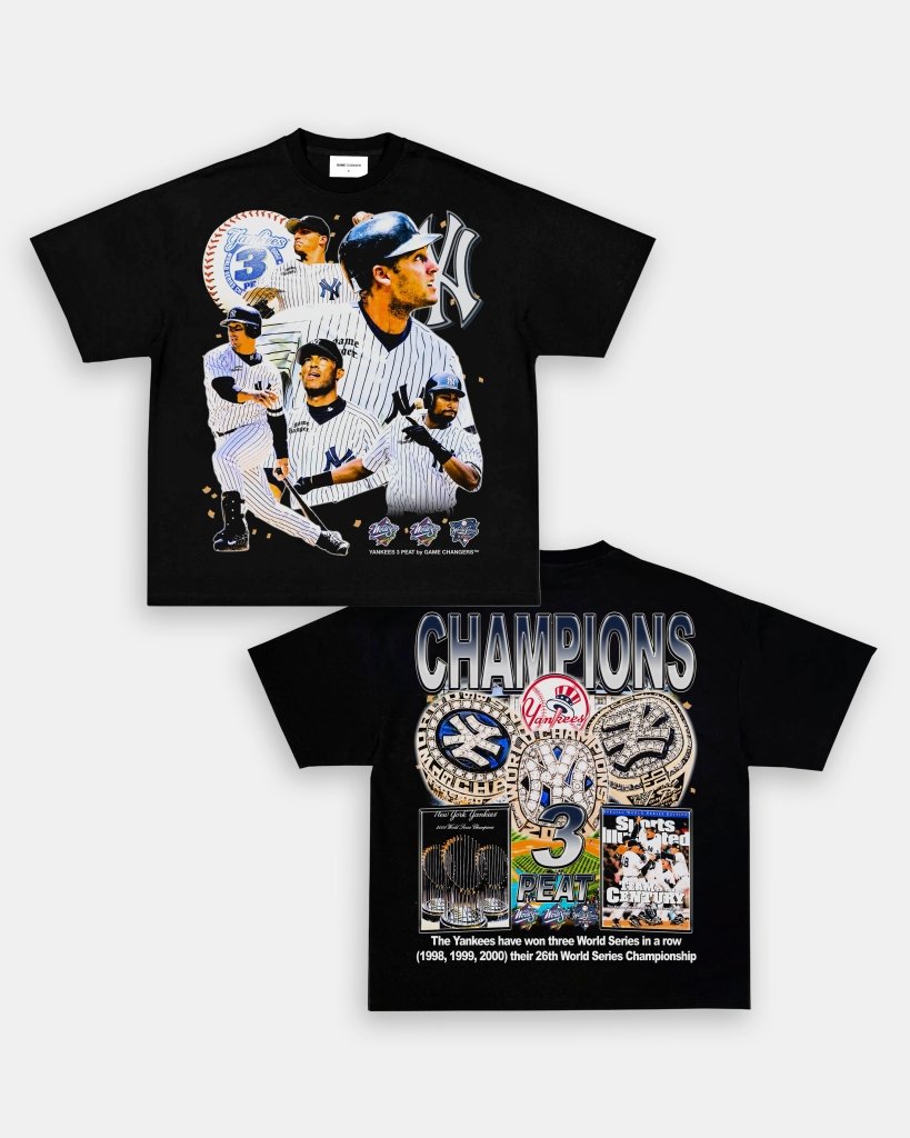 YANKEES 3 PEAT TEE - [DS] - VIP - GAME CHANGERS TEE