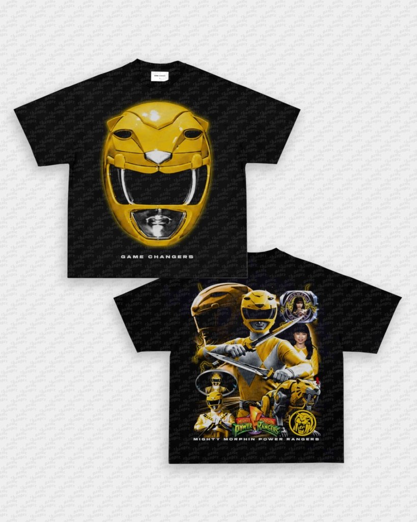 YELLOW RANGER V3 TEE - [DS] - VIP - GAME CHANGERS - GAME CHANGERS GRAPHIC TEE