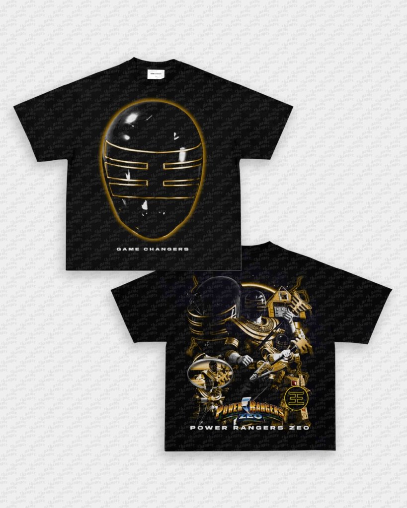 ZEO BLACK RANGER TEE - [DS] - VIP - GAME CHANGERS - GAME CHANGERS GRAPHIC TEE