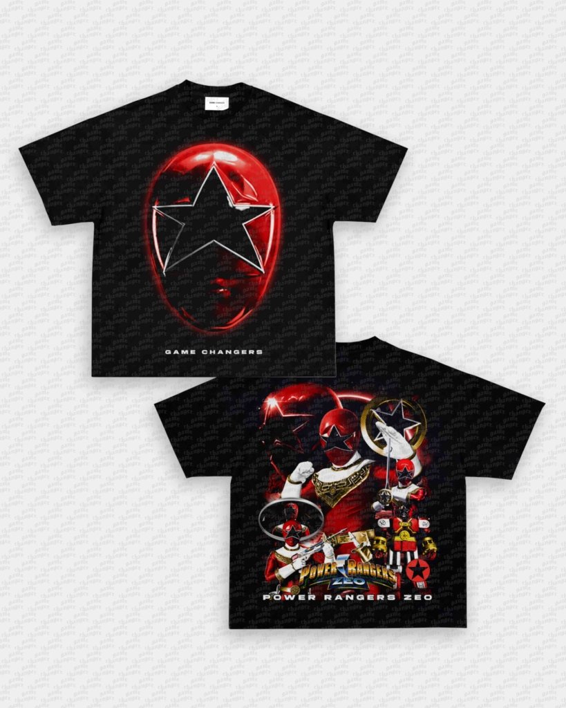 ZEO RED RANGER TEE - [DS] - VIP - GAME CHANGERS - GAME CHANGERS GRAPHIC TEE